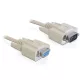 Delock 82984 RS-232 serial Sub-D9 male / female kábel 1 m