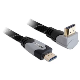   Delock 82994 High Speed derékszögű HDMI kábel 4K fekete-szürke 2m