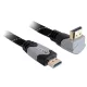 Delock 82994 High Speed derékszögű HDMI kábel 4K fekete-szürke 2m