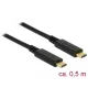 Delock 83042 USB 3.1 Gen 1 Type-C kábel 0.5m fekete