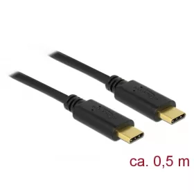 Delock USB 2.0 kábel Type-C a Type-C 0,5 m PD 5 A E-Marker