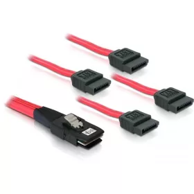   Delock 83074 mini SAS 36 male > 4x SATA 7pin (SFF 8087 - 4x SATA) 1m kábel