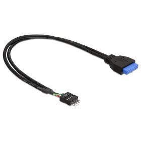   Delock USB 3.0 pin header 19 tűs anya > USB 2.0 pin header 8 tűs male (83095)