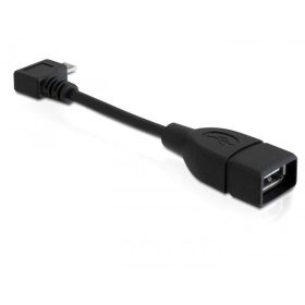   Delock 83104 mikro-B USB kábel forgatott  -> USB2.0-A anya