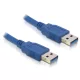 Delock USB 3.0-A apa/apa kábel, 0,5m  (83121)