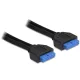 Delock kábel USB 3.0 tűs fejléc anya / anya 45 cm