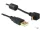 Delock USB-A apa > USB micro-B apa kábel 90°-ban forgatott fel/le  (83148)