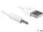 Delock USB-A apa -> sztereo jack 3.5 mm apa 4 pin IPod Shuffle kábel 1m fehér (83182)