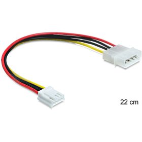   Delock 83184 molex 4 tűs apa > 3, 5" floppy táp anya 24cm