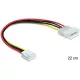 Delock 83184 molex 4 tűs apa > 3, 5" floppy táp anya 24cm