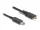 Delock Aktív optikai kábel USB 10 Gbps-A apa - USB Type-C  apa csatlakozó csavarokkal az oldalain, 5 m