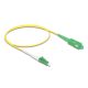 Delock Kábel, optikai szálas LC-APC > SC-APC Simplex egyszeres OS2, 0,5 m (83234)