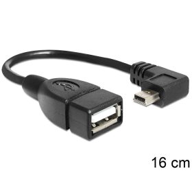   Delock 83245 USB mini apa > USB 2.0-A anya OTG kábel 16 cm