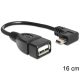 Delock 83245 USB mini apa > USB 2.0-A anya OTG kábel 16 cm