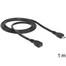   Delock 83248 USB micro-B apa > micro-B anya hosszabbító kábel 1m