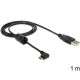 Delock USB-A apa > USB micro-B anya kábel, 270 -ban forgatott, 1m (83250)
