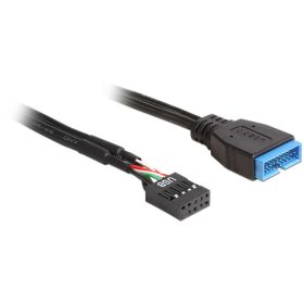   Delock 83281 alaplapi USB 2.0 anya -> alaplapi USB 3.0 apa 0.3m kábel