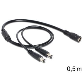   Delock DC elosztókábel, 5.5 x 2.1 mm 1 x anya > 2 x apa (83286)