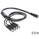 Delock DC elosztókábel, 5.5 x 2.1 mm 1 x anya > 4 x apa (83287)
