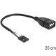 Delock 83291 USB 2.0 type-A female --> pin header kábel 20 cm