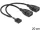 Delock 83292 USB 2.0 type-A 2 x female --> pin header kábel 20 cm