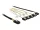 Delock Kábel Mini SAS SFF-8087 > 4 x 7 tus SATA fordított + oldalsáv, 0,5 m (83318)