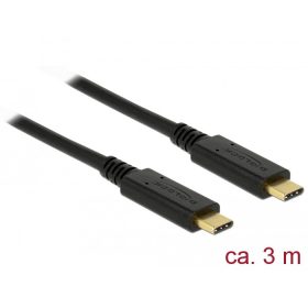 Delock USB 2.0 kábel Type-C a Type-C 3 m PD 5 A E-Marker