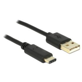   Delock 83327 USB 2.0 Type-A > USB Type-C 2.0 kábel, 2m, fekete