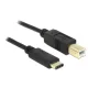 Delock 83330 USB-C --> USB 2.0 B 2m kábel