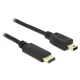 Delock 83336 USB-C 2.0 > USB 2.0 Mini-B kábel, 2 m fekete