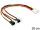 Delock Molex 4 pin apa > 4 x 2 pin ventillátor tápkábel (83343)