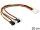 Delock Molex 4 pin apa > 4 x 2 pin ventillátor tápkábel (83343)