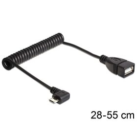   Delock 83354 USB micro-B apa > USB 2.0-A anya OTG csavaros kábel
