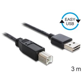   Delock 83360 EASY-USB 2.0 -A apa > USB 2.0-B apa kábel 3 m