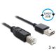 Delock 83360 EASY-USB 2.0 -A apa > USB 2.0-B apa kábel 3 m