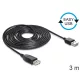 Delock 83372 USB 2.0 -A apa > USB 2.0-A anya hosszabbító kábel 3 m