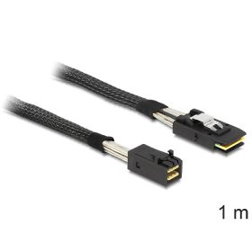   Delock Mini SAS HD x 4 SFF 8643 apa > Mini SAS x 4 36 Pin SFF 8087 apa kábel, 1 m