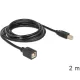 Delock 83427 USB 2.0 B apa > B anya hosszabbító kábel 2 m