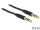 Delock kábel Audio 3.5mm férfi/férfi 4-pin fekete 0.5m (83434)