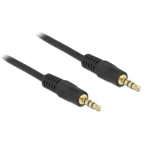   Delock 83435 3.5 mm sztereó jack 4 érintkezős apa -> apa 1m kábel