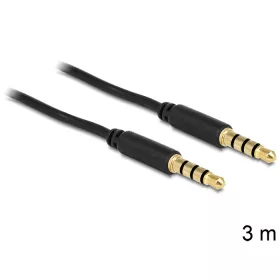   Delock 3.5 mm sztereó jack 4 érintkezős apa -> apa 2m kábel (83437)