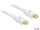 Delock 83456 mini Displayport male - male 5 m kábel, fehér