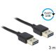 Delock 83462 USB 2.0 -A apa >  apa kábel 3 m