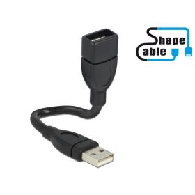   Delock 83497 USB 2.0 A male > USB 2.0 A female hosszabító kábel 15 cm