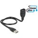 Delock ShapeCable USB-A apa > USB-A anya kábel 0,5m (83499)