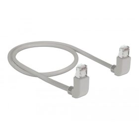   Delock M12 X-kódolt adapter 8 tűs apa - RJ45 anya Cat.5e beszerelő mélyedéssel, 90 -ban hajlított, zöld színű