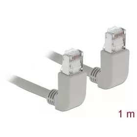   Delock Hálózati kábel RJ45 Cat.6A S/FTP felfelé néző / felfelé néző 1 m