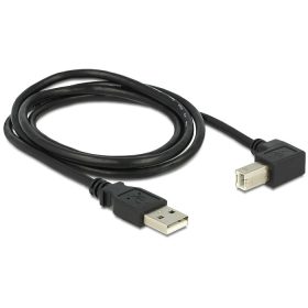   Delock USB2.0 kábel USB A dugó - USB B 90 dugó csatlakozókkal, 1m (83519)