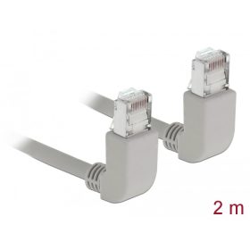   Delock Hálózati kábel RJ45 Cat.6A S/FTP felfelé néző / felfelé néző 2 m