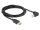 Delock USB-A -> USB-B (derékszögű) kábel 2m fekete (83528)